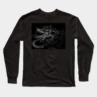 Barracuda Dragon in Negative Long Sleeve T-Shirt